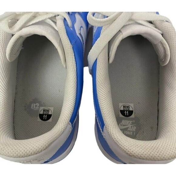 Nike Air Force 1 '07 CW2288-111 White Blue Sneakers Size US 11 Mens 12.5 Women - Picture 11 of 12